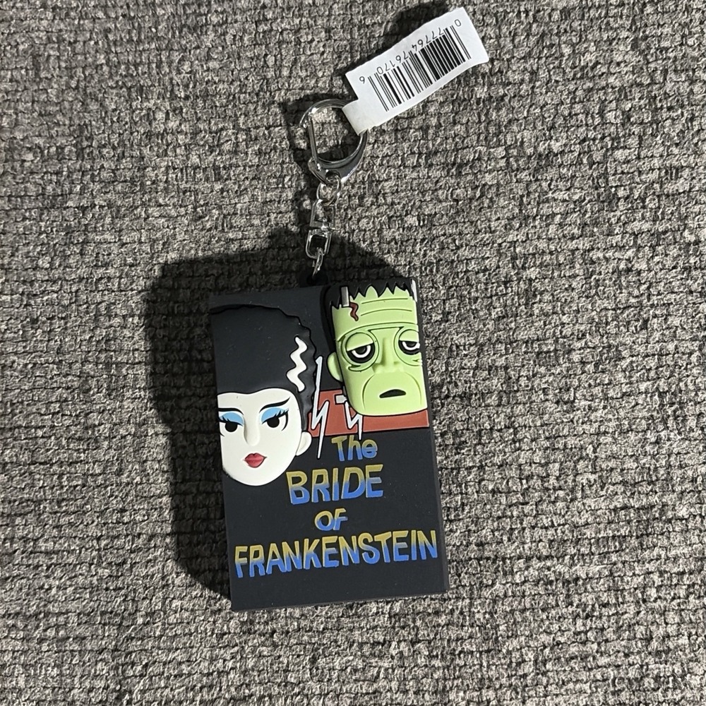 The Bride of Frankenstein Universal Studios Monsters Rubber Keychain Clip